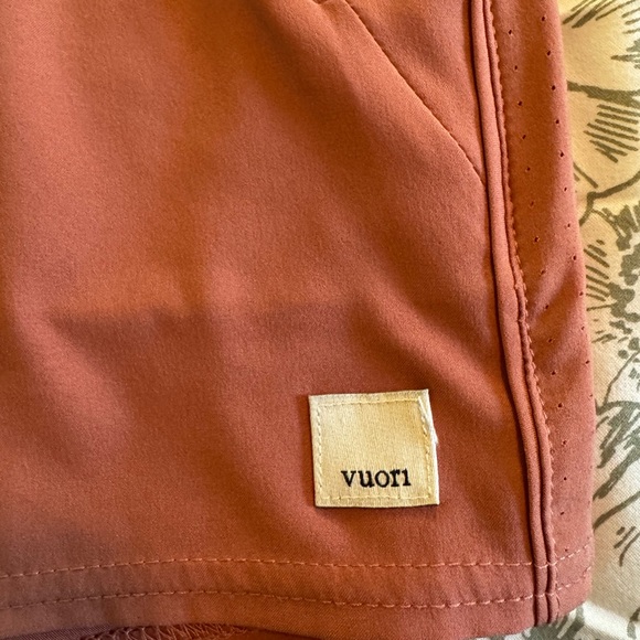 Vuori Women's Terracotta Athletic Shorts - Picture 4 of 5